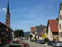 Eichstetten, Blick in die Hauptstra�e, Aug.2013