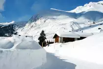 Am Ortseingang von Nufenen; 09.02.2014