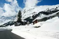 Blick auf Hinterrhein; 09.02.2014