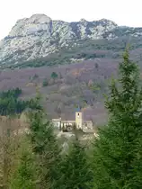 Frankreich, Languedoc, H�rault, Colombi�res-sur-Orb am  Passa Pa�s  Radweg vom Haut-Languedoc bis in den Tarn. 09.02.2014
