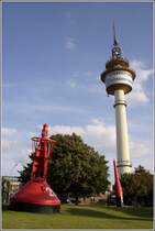 Bremerhaven. Der Richtfunkturm (flschlicherweise auch Radarturm genannt) des WSA Bremerhaven ist 114 m hoch und bietet von seiner Besucherplattform in 65 m Hhe einen wunderbaren Blick ber die Stadt und das Umland. 16.08.2009