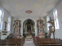 hningen, Altre und Kanzel der Klosterkirche St. Hippolyt und Verena (23.02.2014)