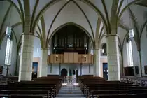 Wiedenbr�ck, Orgelempore der St. Aegidius Kirche, Langhaus von 1502, Orgel erbaut 
1913 durch die Orgelbaufirma Speith-Orgelbau, Kreis G�tersloh (12.05.2010) 