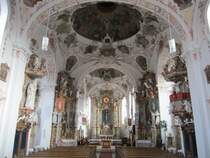 Bertoldshofen, barocke Altre von Leonhard Fischer und Matthias Schffler, Stuck von Ignaz Finsterwalder, Bildhauer Ignaz Hillenbrand, Ausmalung von Anton W. Haffe und Matthias Wolcker (06.03.2014)