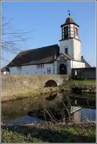 Bramsche. Das Torgeb�ude der Wasserburg Alt Barenaue im Ortsteil Kalkriese stammt aus dem Jahr 1689. 06.03.2014
