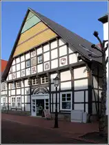 Hagen am Teutoburger Wald. Fachwerkhaus in der Dorfstra�e. 06.03.2014