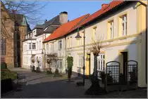 Ostercappeln. H�userzeile am Kirchplatz. 06.03.2014