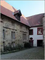 Bad Iburg. Das alte Klostergeb�ude der Iburg (links) stammt noch aus dem 11. Jahrhundert. Rechts das Oratorium aus dem 15./16. Jahrhundert. 06.03.2014