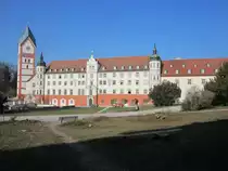 Benediktinerabtei Scheyern, 1119 gegr�ndet, Klosterkirche Maria Himmelfahrt, im Kern romanisch, erbaut ab 1215 (14.03.2014)