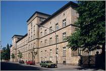 Osnabrck. Dieses Gebude in der Ssterstrae wurde Ender der 1920er Jahre als Reichsdienstgebude errichtet. Heute ist hier ein Finanzamt untergebracht. Scan eines Dias aus den 1970er Jahren. 