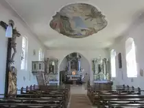 Karsee, Alt�re und Deckengem�lde der St. Kilian Kirche (17.03.2014)