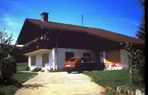 Pension Haus Rapp in Ofterschwang-Schweineberg (Landkreis Oberallg�u, Bayern, August 1987, Scan vom Dia)