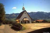 Kapelle St. Ignatius in Ofterschwang-Schweineberg (Landkreis Oberallg�u, Bayern, August 1987, Scan vom Dia)