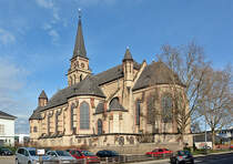 Neuwied - St. Matthias-Kirche (Rckseite) - 04.03.2014