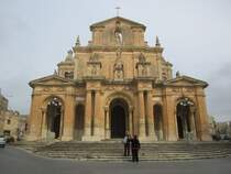 Siggiewi, St. Nikolaus Kirche, erbaut von 1676 bis 1693, Baumeister Lorenzo Gafa (22.03.2014)


