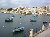 Luzzus Fischerboote im Kalkara Creek (23.03.2014)