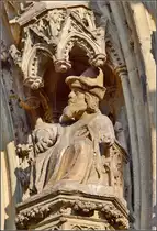 Kunst am Kölner Dom - Heiligenfiguren. Frühjahr 2014.