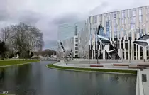 Neubau K�Bogen mit Hofgartenterrassen am Jan-Wellem-Platz in D�sseldorf.
Aufgenommen im M�rz 2014.