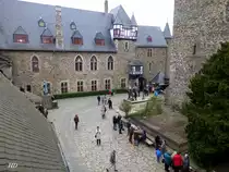 Schloss Burg ist ein Publikumsmagnet und wird j�hrlich von �ber 250 Tausend Menschen besucht. Hier Blick in den Innenhof.
Aufgenommen im M�rz 2014.