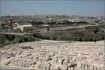 . Die 'klassische' Ansicht von Jerusalem -

Ausblick vom Aussichtspunkt auf dem �lberg auf die Jerusalemer Altstadt. Im Vordergrund der j�dische Friedhof. Unterhalb der Altstadtmauer befindet der muslimische Friedhof.

19.03.2014 (Matthias)
