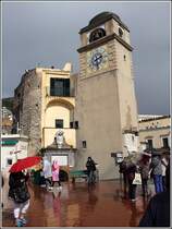 Capri. Der Torre dell' Orologio in der Altstadt von Capri. 26.03.2014