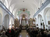 Scheinfeld, Hochaltar der Maria Himmelfahrt Kirche (13.04.2014)