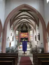 Schl�sselfeld, Hochaltar in der Stadtpfarrkirche St. Johannes (13.04.2014)