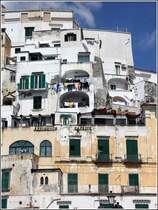 Verdichtete Bebauung in Amalfi. 28.03.2014