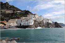 Amalfi von den Hafenmolen. 28.03.2014