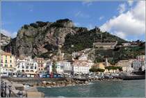 Amalfi von den Hafenmolen. 28.03.2014