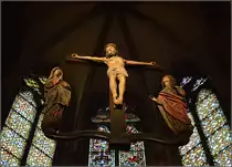 Kunst im K�lner Dom - Christusgruppe im Seitenraum des Chors. Fr�hjahr 2014.