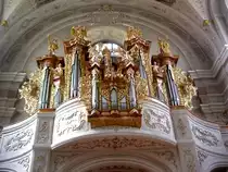 Waidhofen an der Thaya, Orgelempore der Maria Himmelfahrt Kirche (18.04.2014)