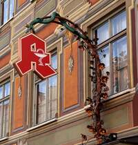 Fssen, Apothekenschild, April 2014