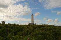 Hier ist der Leuchtturm des d�nischen Ferienortes Blaavand zu sehen. Das Foto entstand sp�t abends. August 2007