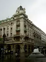 Belgrad, Geb�ude in der Obilice Venac Stra�e im Zentrum (29.04.2014)