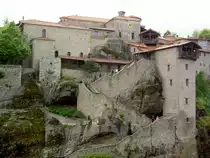 Kloster Metamorphosis, 613 Meter �ber Meeresh�he, mit 60 000 m2 das gr��te der Meteorakloster (04.05.2014)