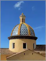 Praiano. Kuppel der Chiesa San Gennaro Interior. 28.03.2014