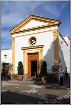 Serrara Fontana. Die kleine Dorfkirche Sant' Antonio da Padova im Ortsteil Fontana. 30.03.2014