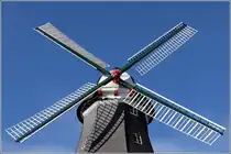 Varel. Die Fl�gel der Galereiholl�nderwindm�hle 'De grode M�hl'. 20.03.2014