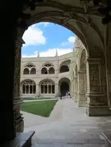 Belem, doppelst�ckiger Kreuzgang des Mosteiro dos Jeronimos de Belem (24.05.2014)
