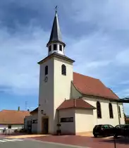 Niffer im s�dlichen Elsa�, die Kirche St.Ulrich, Mai 2014