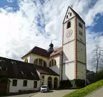 F�ssen, die Basilika St.Mang des ehemaligen Benediktinerklosters, April 2014