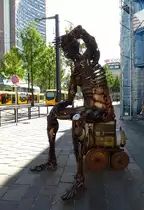 M�lhausen (Mulhouse), Kunstwerk im Stadtzentrum, Mai 2014