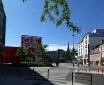 M�lhausen (Mulhouse), Stadtzentrum mit Blick zur Stephanuskirche, Mai 2014