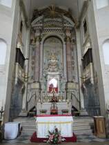 Obidos, Hochaltar in der Klosterkirche Jesus da Pedra (28.05.2014)