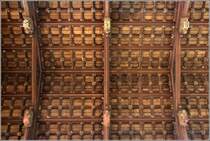 Stratford-upon-Avon. Holzdecke der Holy Trinity Church. 05.06.2014