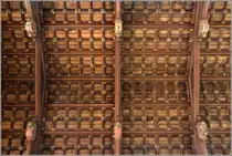 Stratford-upon-Avon. Holzdecke der Holy Trinity Church. 05.06.2014