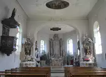 Herdwangen, Marmoralt�re in der Pfarrkirche St. Petrus und Paulus (22.06.2014)