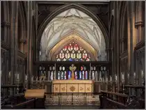 Bristol. Der Altar in St. Mary Redcliff, einer der prachtvollsten Gemeindekirchen in England. 02.06.2014