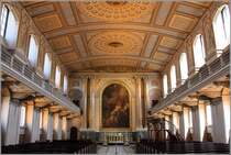 Blick in die Kapelle des Old Royal Naval College in Greenwich. 07.06.2014